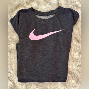 Nike Ladies Black and Pink T-Shirt​​
